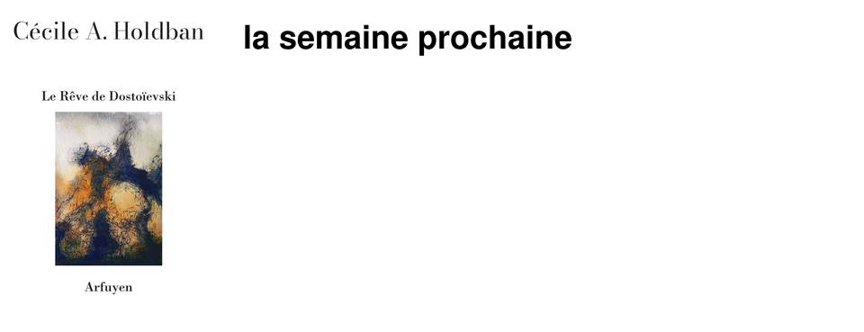  la semaine prochaine