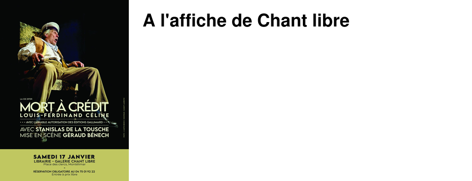 A l'affiche de Chant libre
