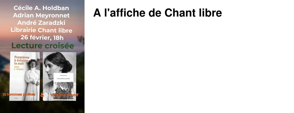 A l'affiche de Chant libre