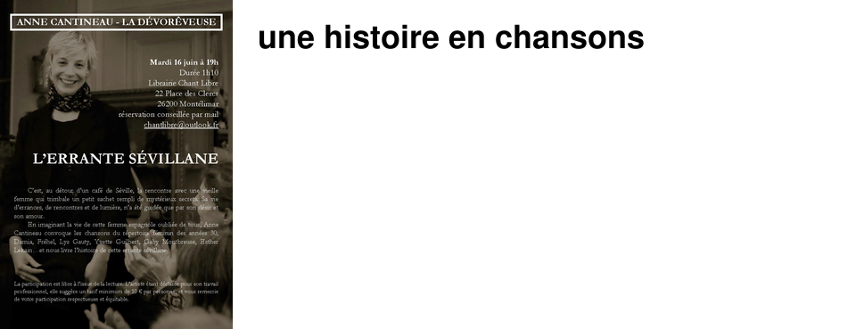 une histoire en chansons