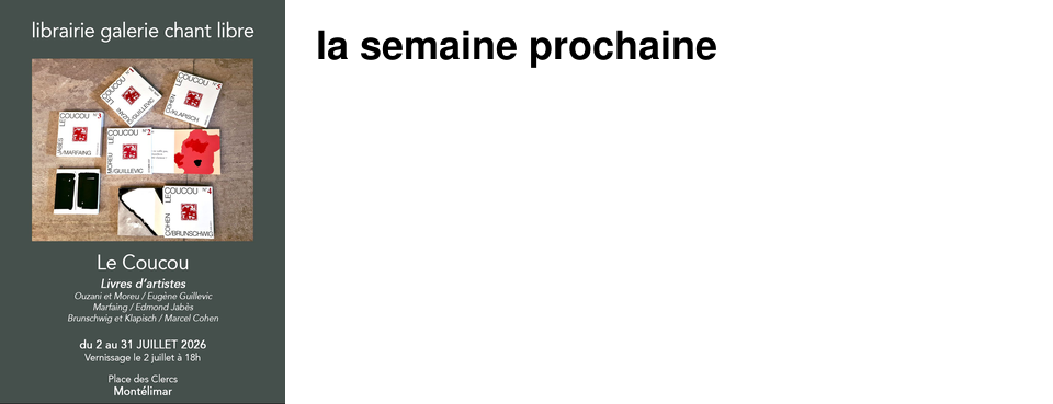 la semaine prochaine