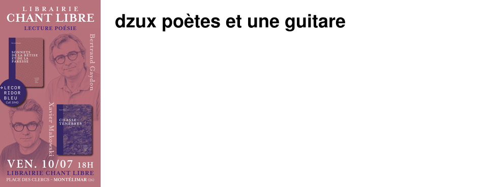 dzux po�tes et une guitare