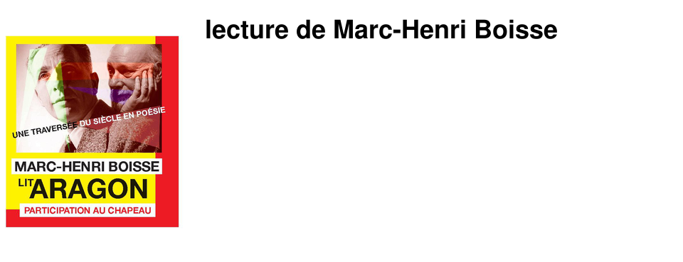 lecture de Marc-Henri Boisse
